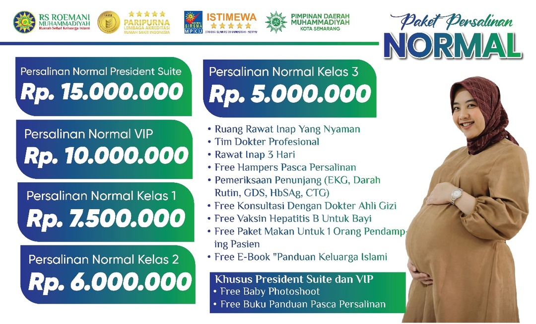 Paket Persalinan Partus Spontan (Normal) | RS Roemani